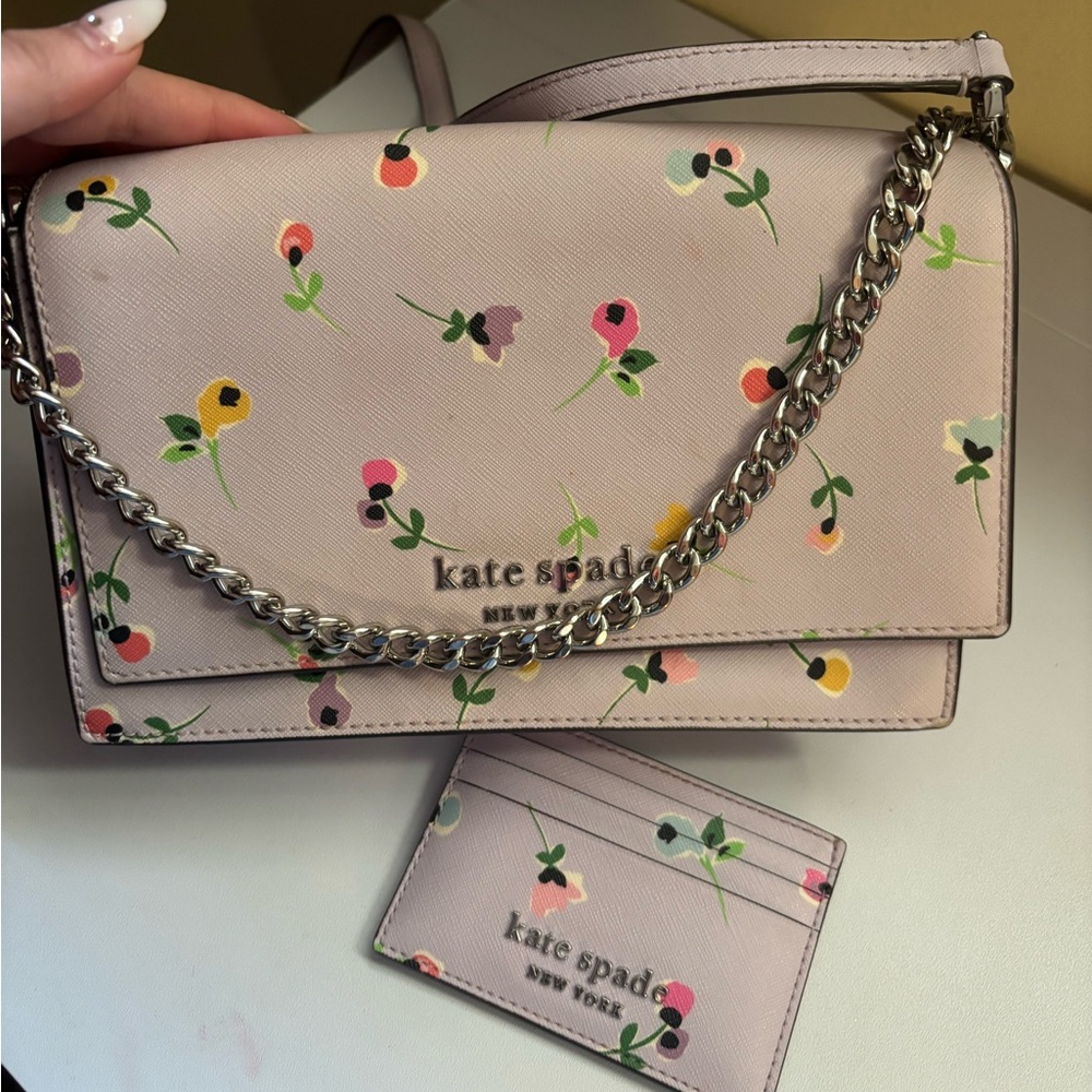 Kate spade small crossover purse with card wallet